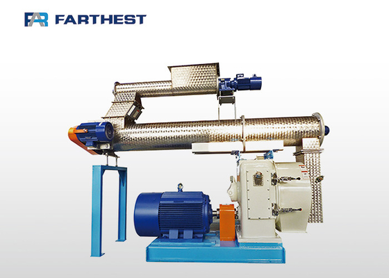 Calf Feeding Fodder Pellet Making Machine Variable Pitch Anti Bridging Structure