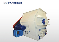 Double Shaft Livestock Feed Grinder Mixer For Pellets Powder Materials