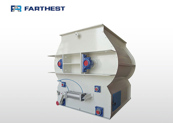 Double Shaft Livestock Feed Grinder Mixer For Pellets Powder Materials