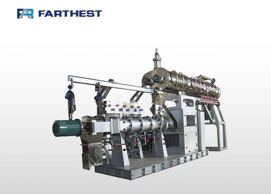 Customizable Output Pellet Line Twin Screw Floating Fish Feed Extruder Machine