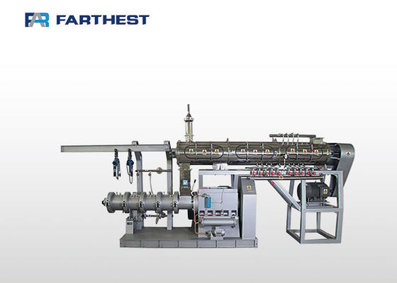 Customizable Output Pellet Line Twin Screw Floating Fish Feed Extruder Machine