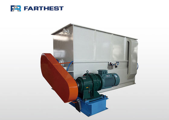 5.5kw Double Screw Electric Motorized Paddle Mixer Machine For Cattle Feed