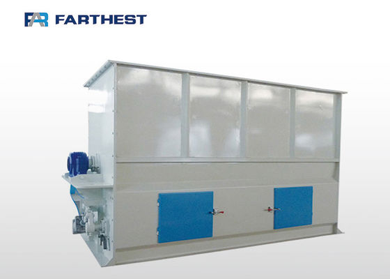 5.5kw Double Screw Electric Motorized Paddle Mixer Machine For Cattle Feed
