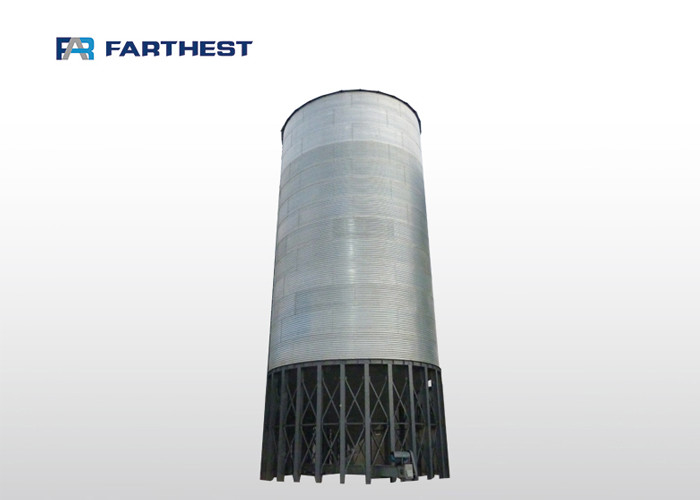 Corrugated Galvanized Steel Silos 50t 18000 Ton For Grain Storage