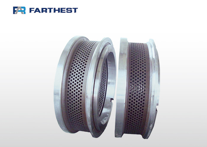 ISO9001 Pellet Die Spare Parts Ring Type Resist Abrasion Breakage Resistance